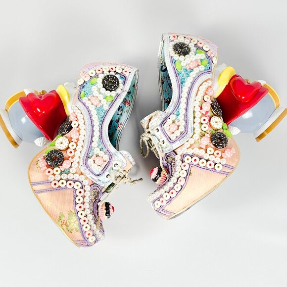 Irregular Choice I’m Late I’m Late Alice in Wonderland Heels – Size 38 - Picture 3 of 9